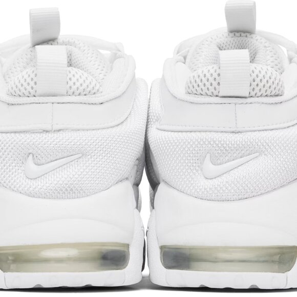 Nike Air More Uptempo Low White-White-White Triple White Sz 10.5 [FZ3055-100] - Picture 10 of 14